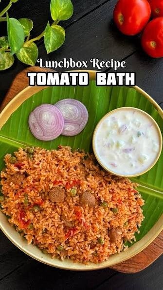 Tomato Bath/ Puliyogare/ Chitranna/ Rice Bath