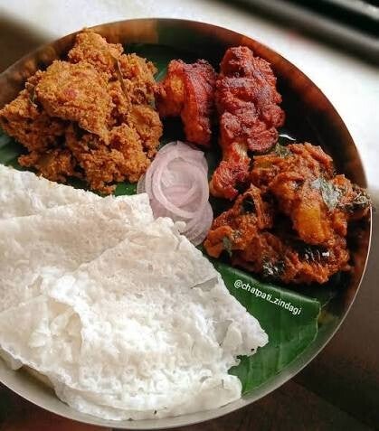 Neer dose + Chicken Sukka (3pc / Plate)