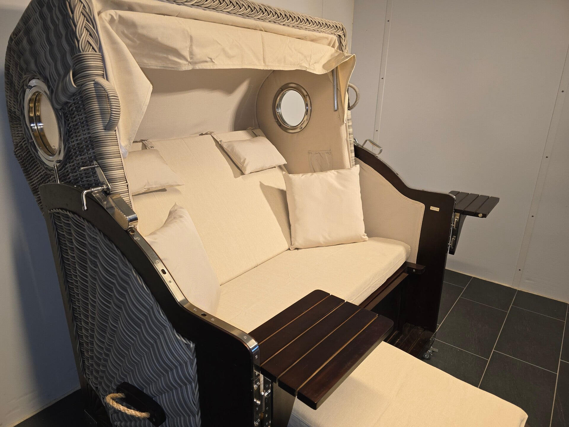 Strandkorb Pelikan XL Mahagoni Braun, Dessin 140