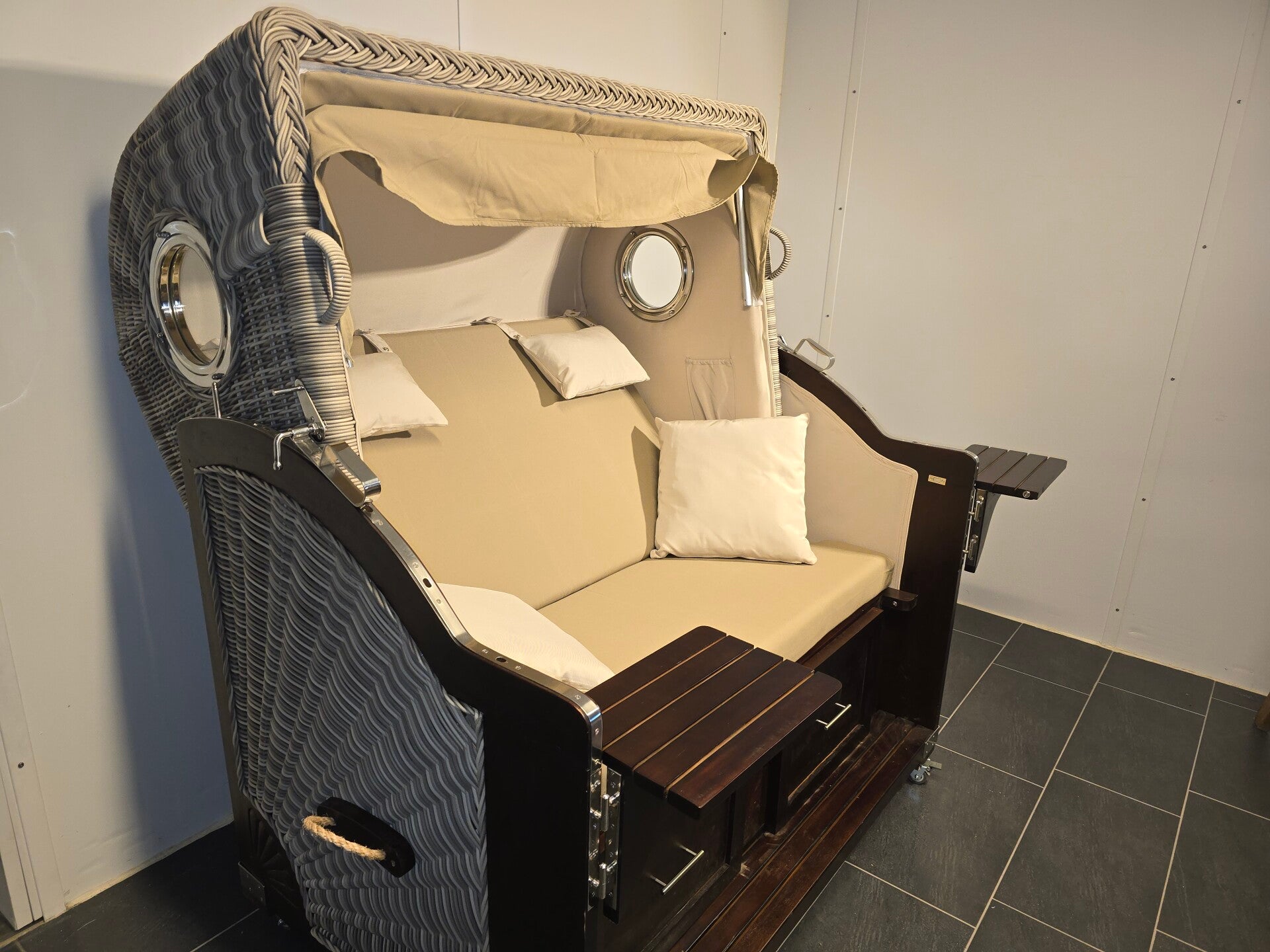 Strandkorb Pelikan XL Mahagoni Braun, Dessin 180