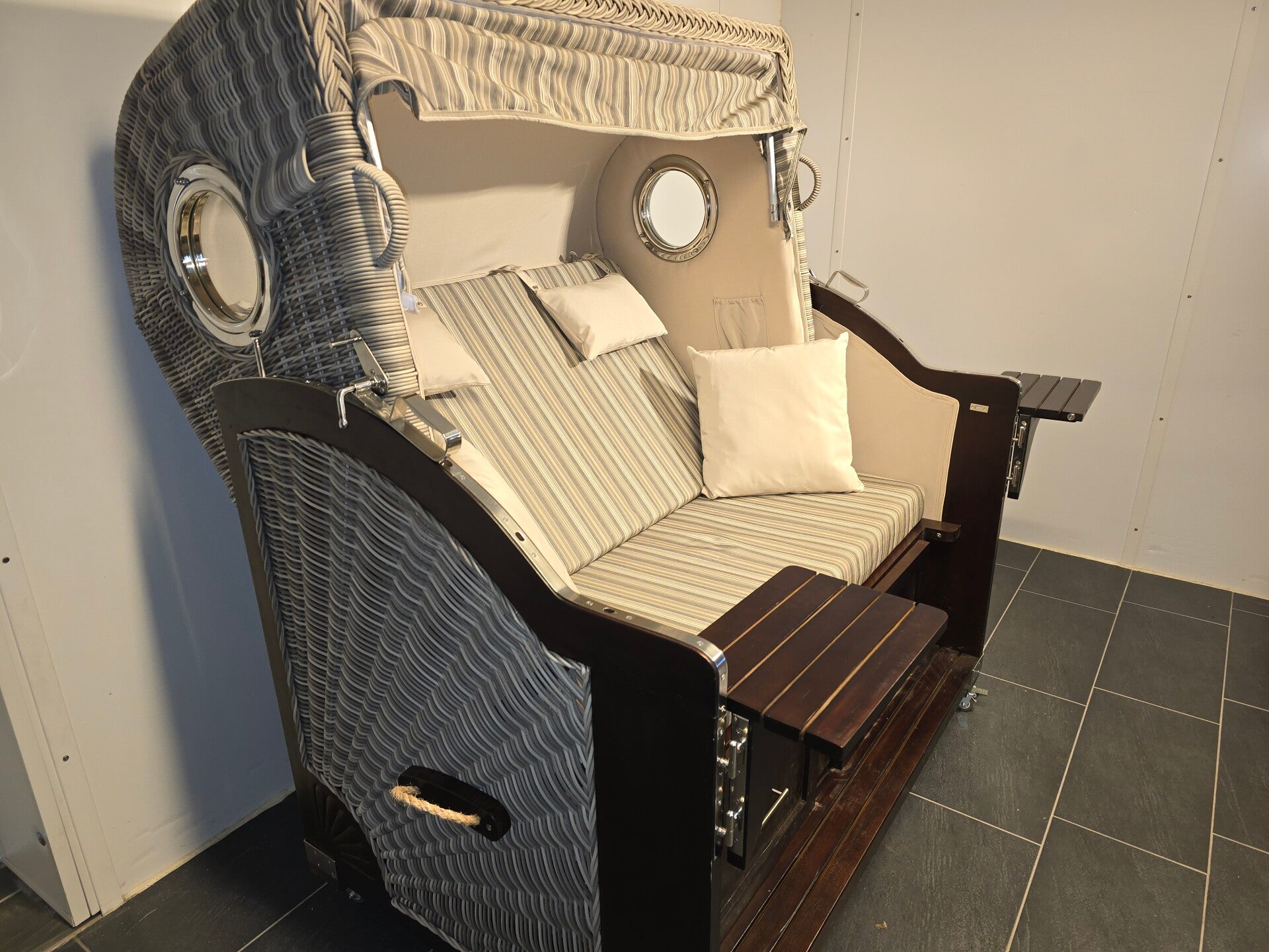 Strandkorb Pelikan XL Mahagoni Braun, Dessin T-BR