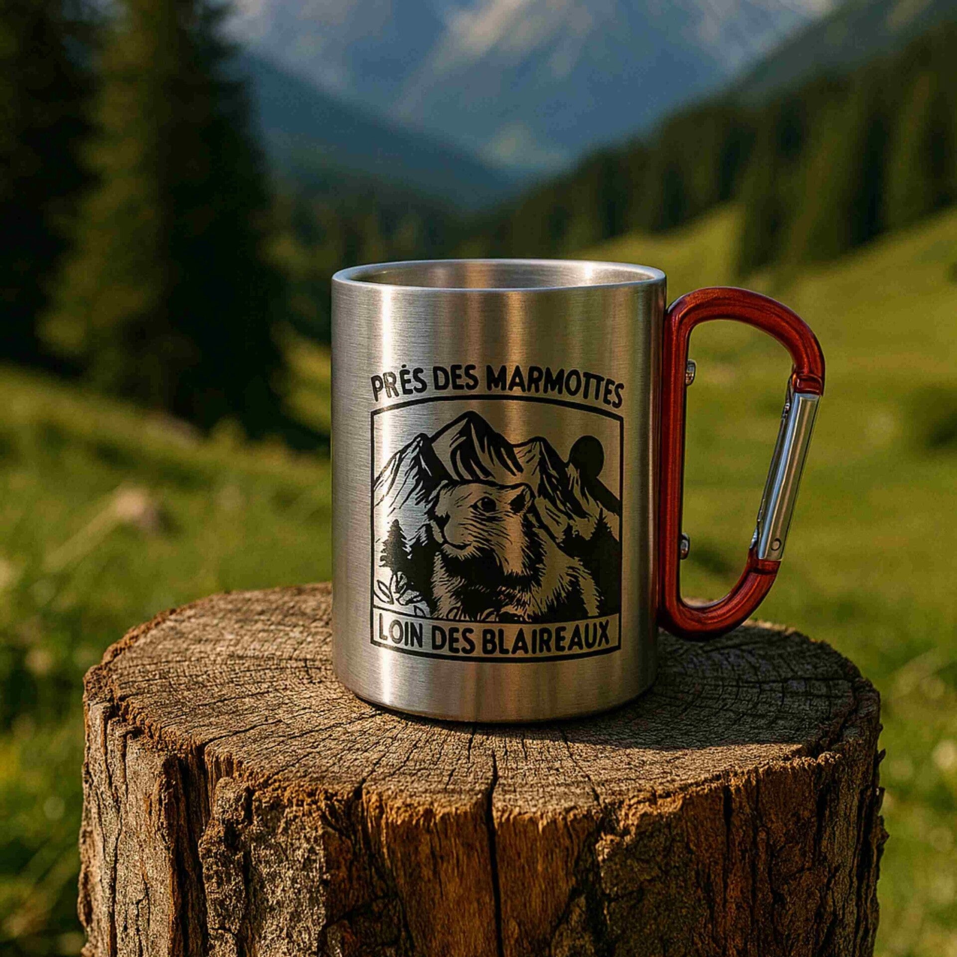 Mug Inox "Marmottes"