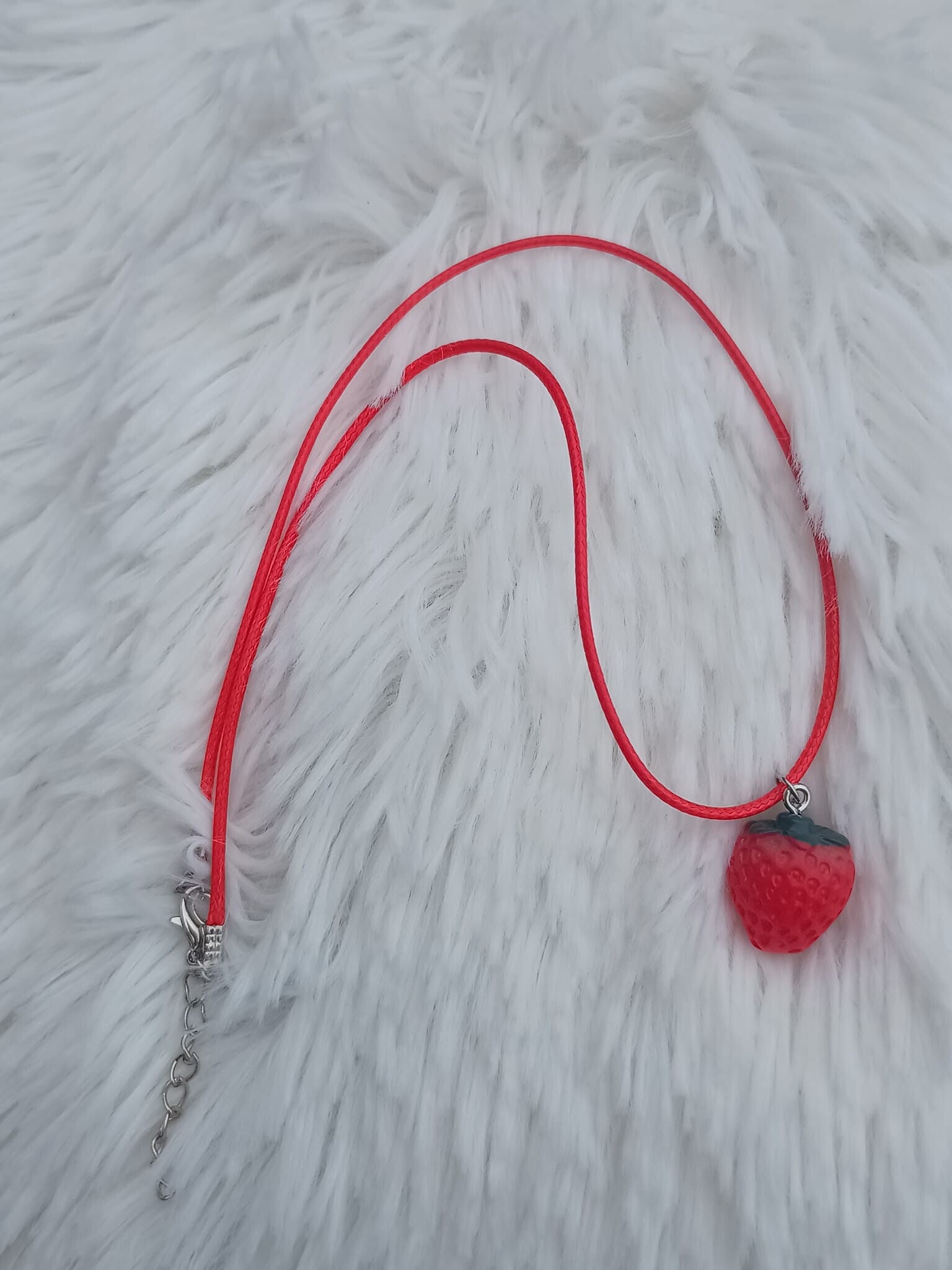 Ketting Aardbei rood