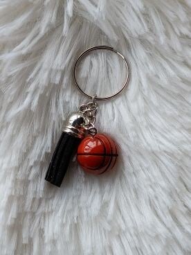 Sleutelhanger Basketbal oranje\zwart