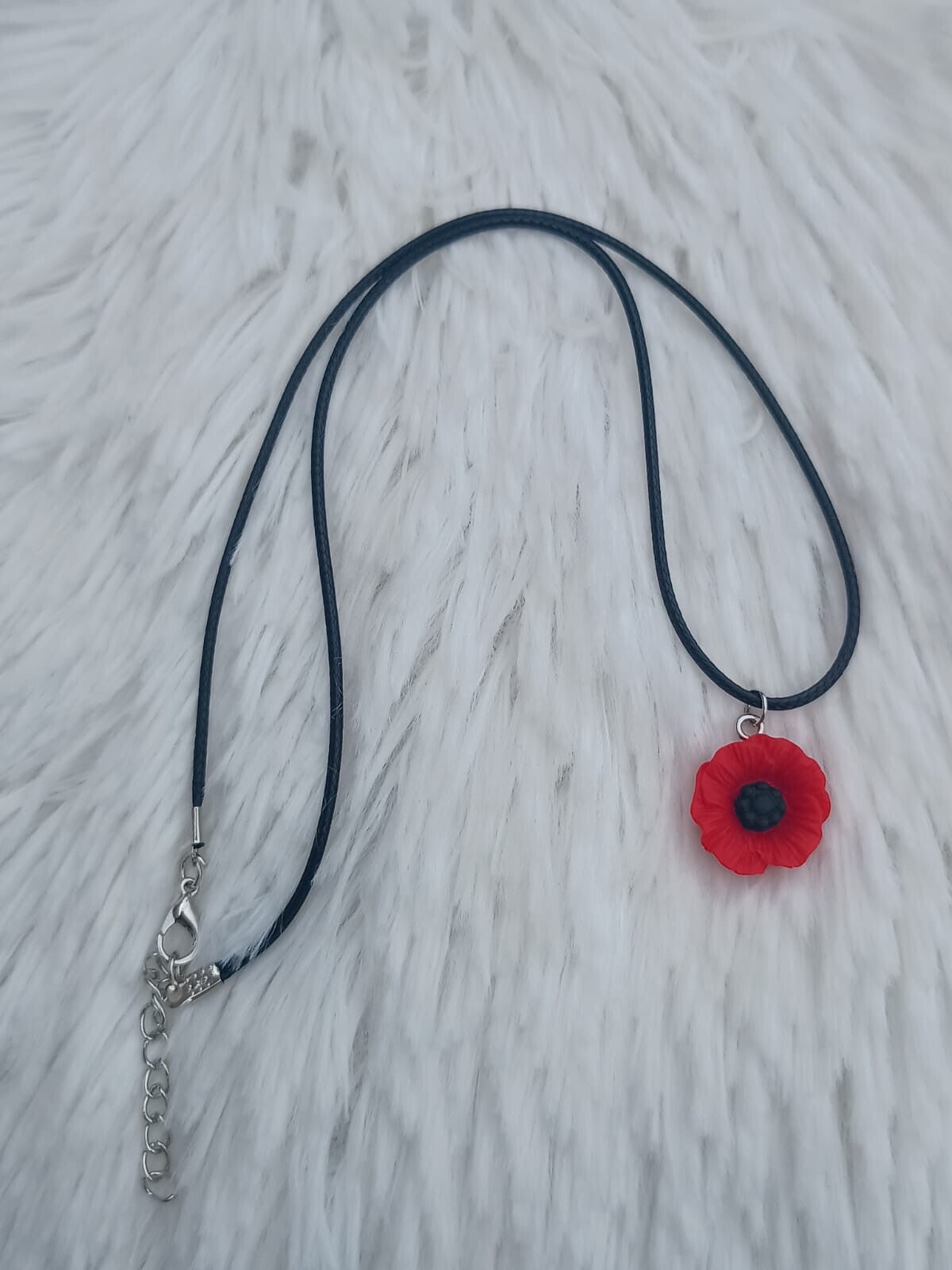 Ketting Bloem rood