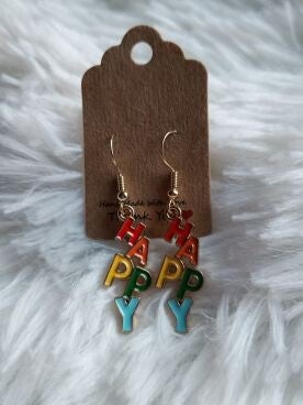 Oorbel Happy meerkleurig