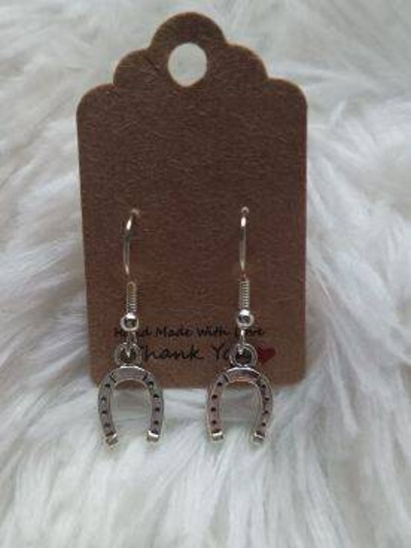 Oorbel Hoefijzer zilver