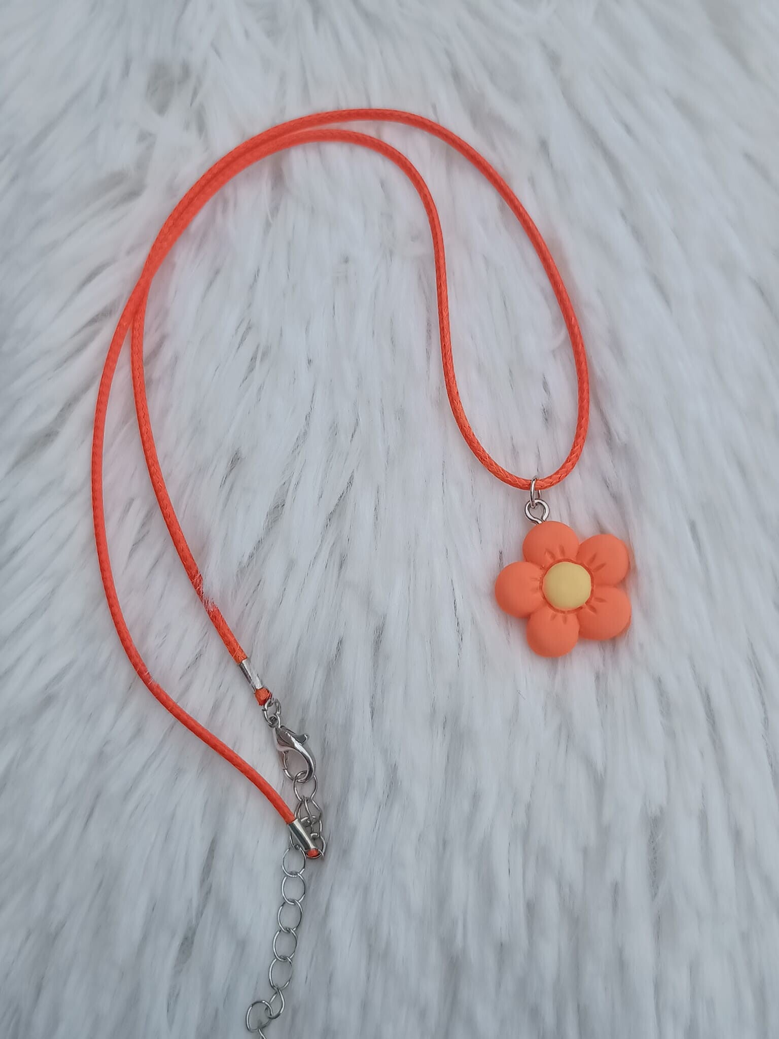Ketting Bloem oranje