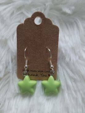 Oorbel Ster groen