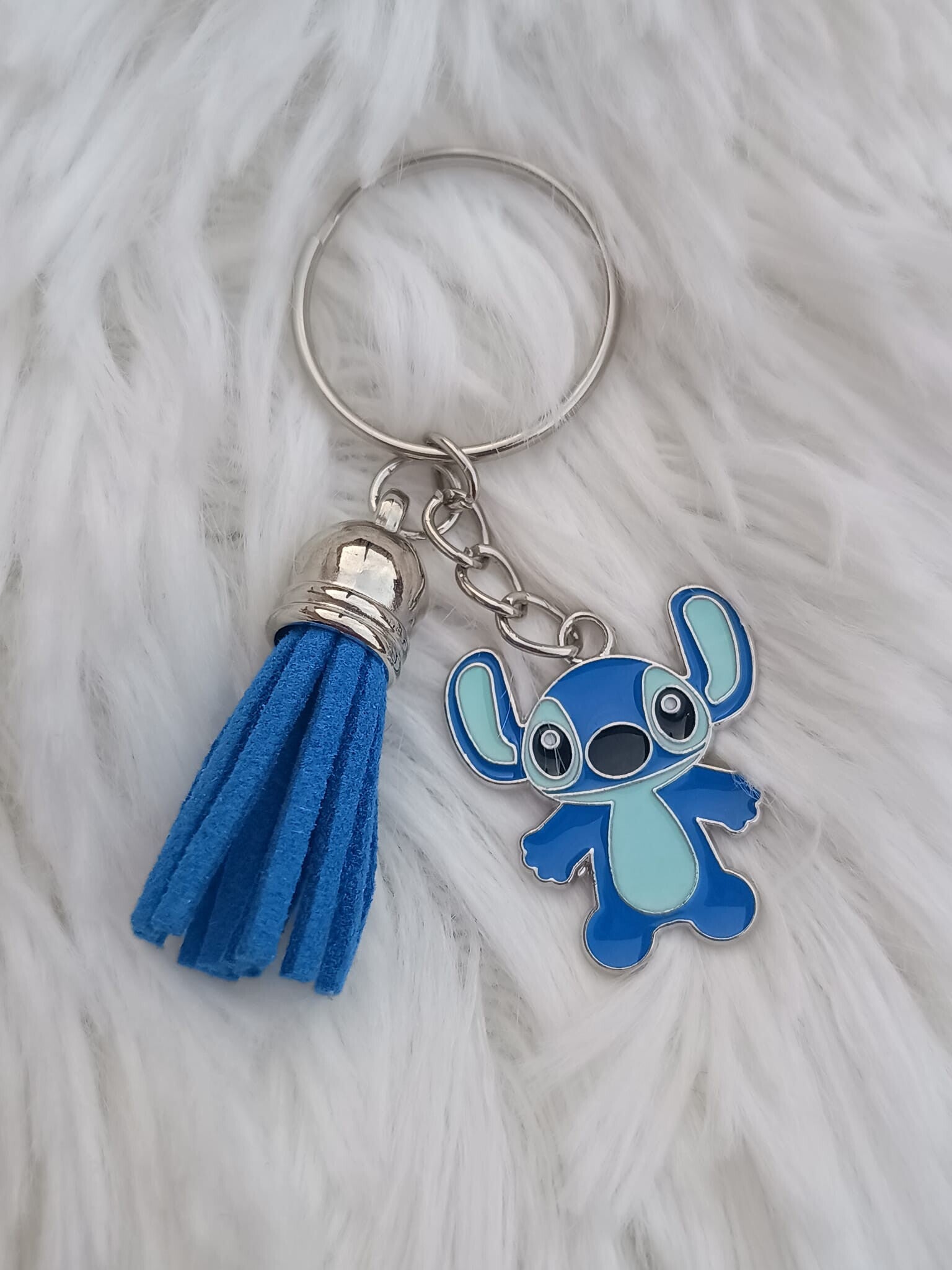 Sleutelhanger Stitch blauw\lichtblauw