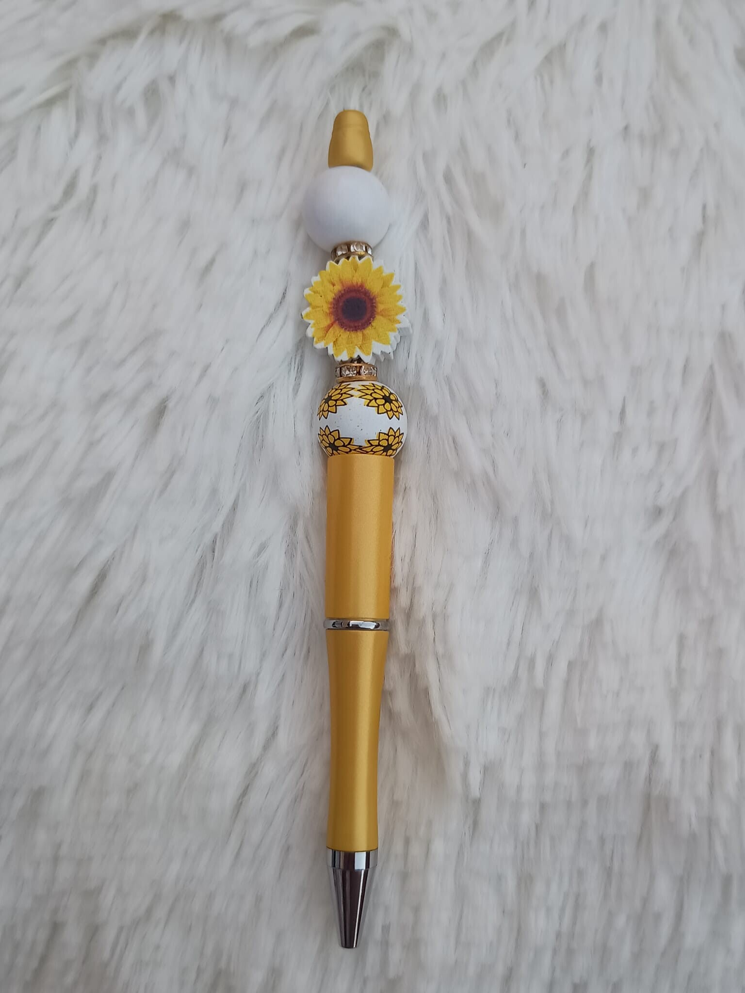 Kralenpen zonnebloem 2