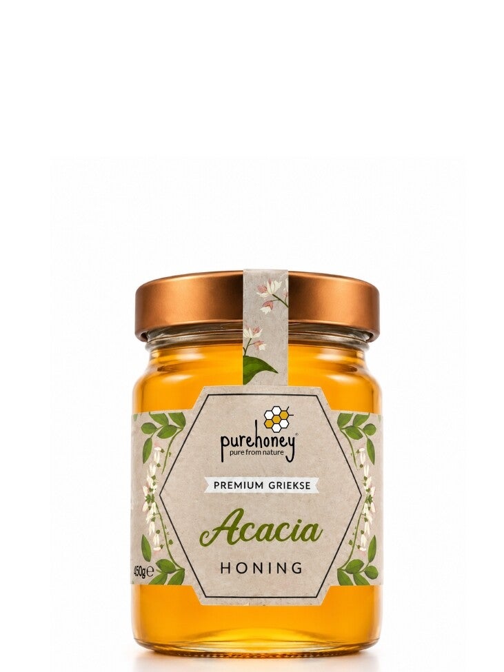 Griekse Acaciahoning (450g) ⭐⭐⭐⭐⭐