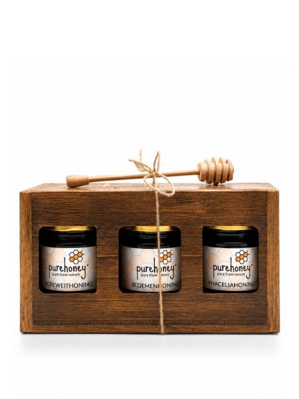 Cadeauset met Poolse honing (3x250g) ⭐⭐⭐⭐⭐