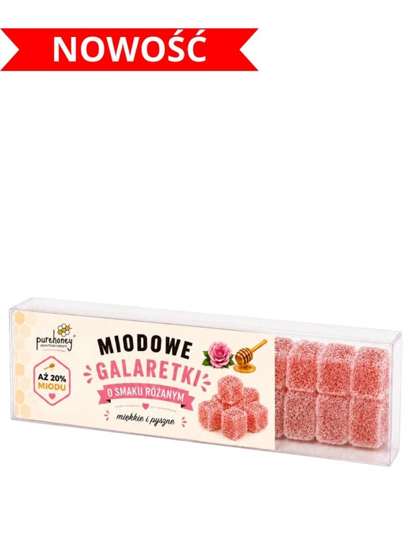 Galaretki miodowe o smaku różanym (150g)⭐⭐⭐⭐⭐