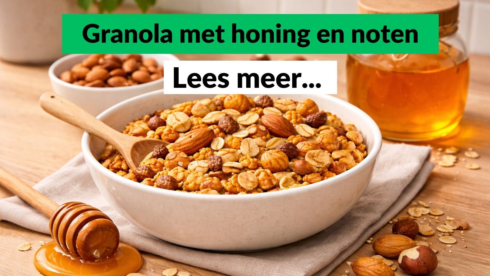Granola met honing en noten - Pure Honey