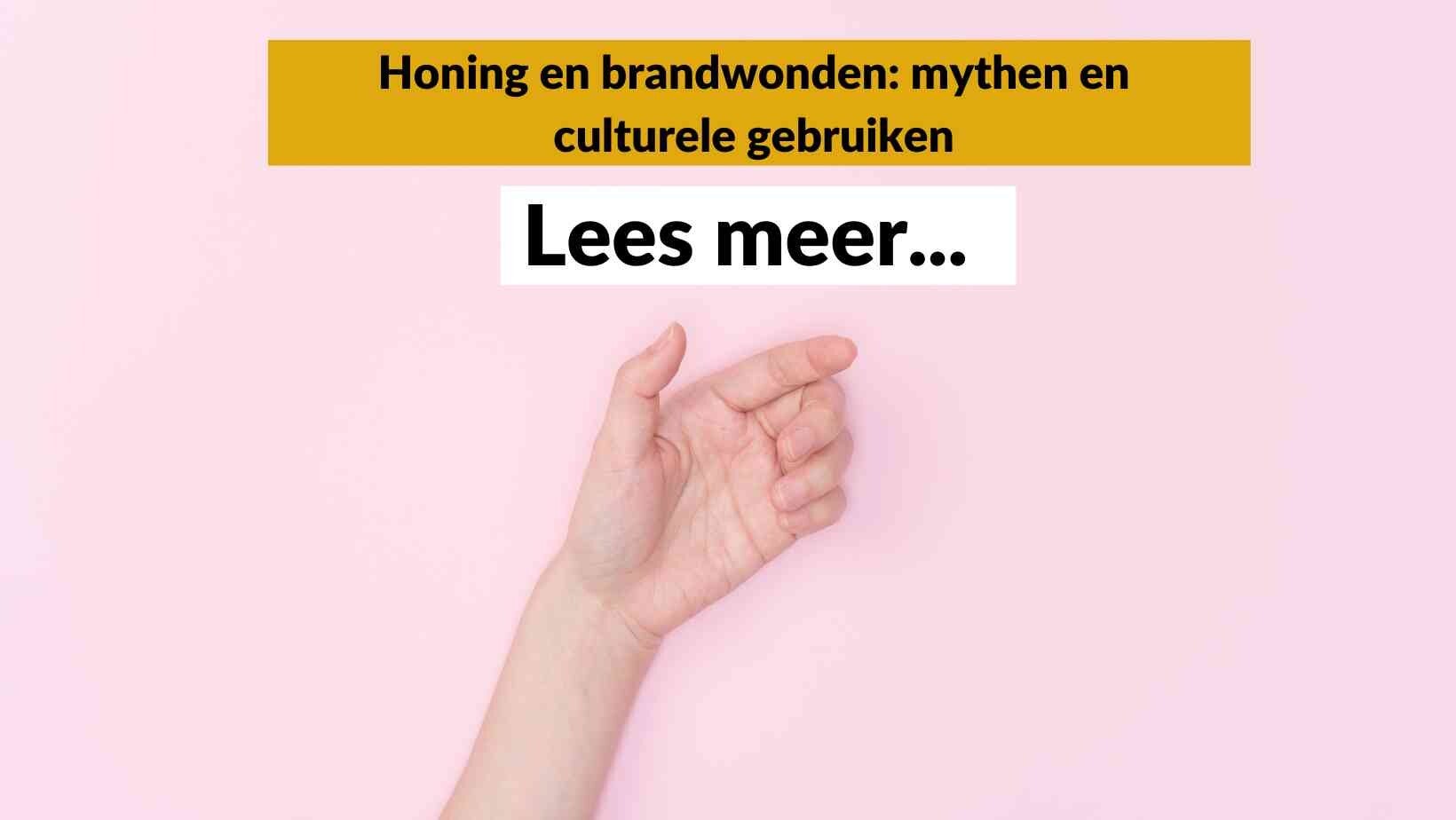 Honing bij brandwonden