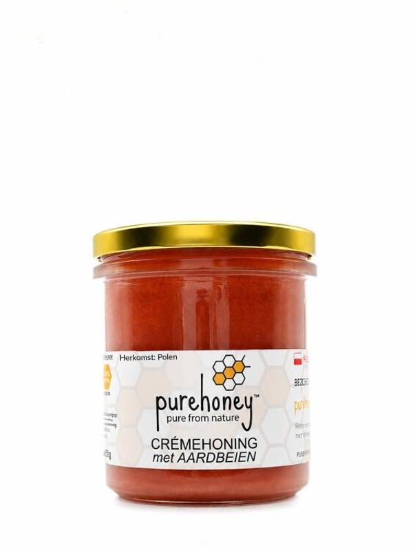 Honing met aardbeien (400g) ⭐⭐⭐⭐⭐