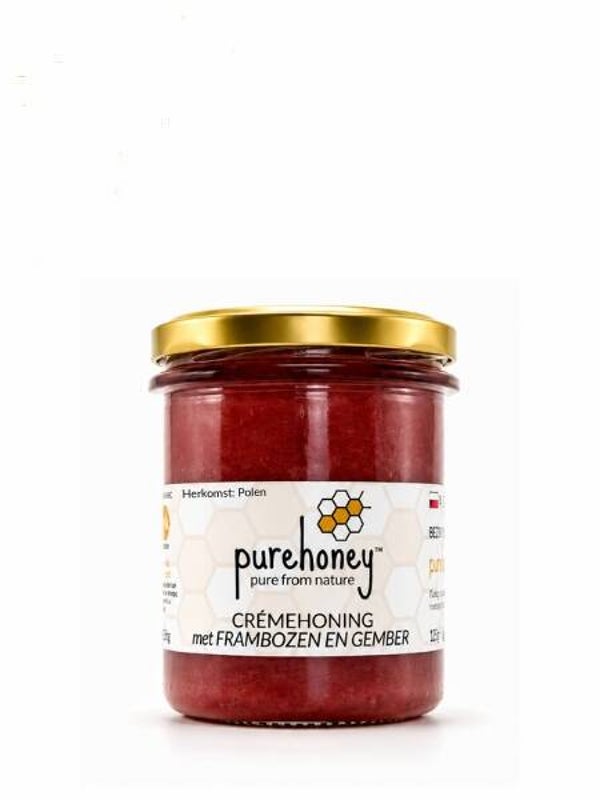 Honing met frambozen en gember (400g) ⭐⭐⭐⭐⭐
