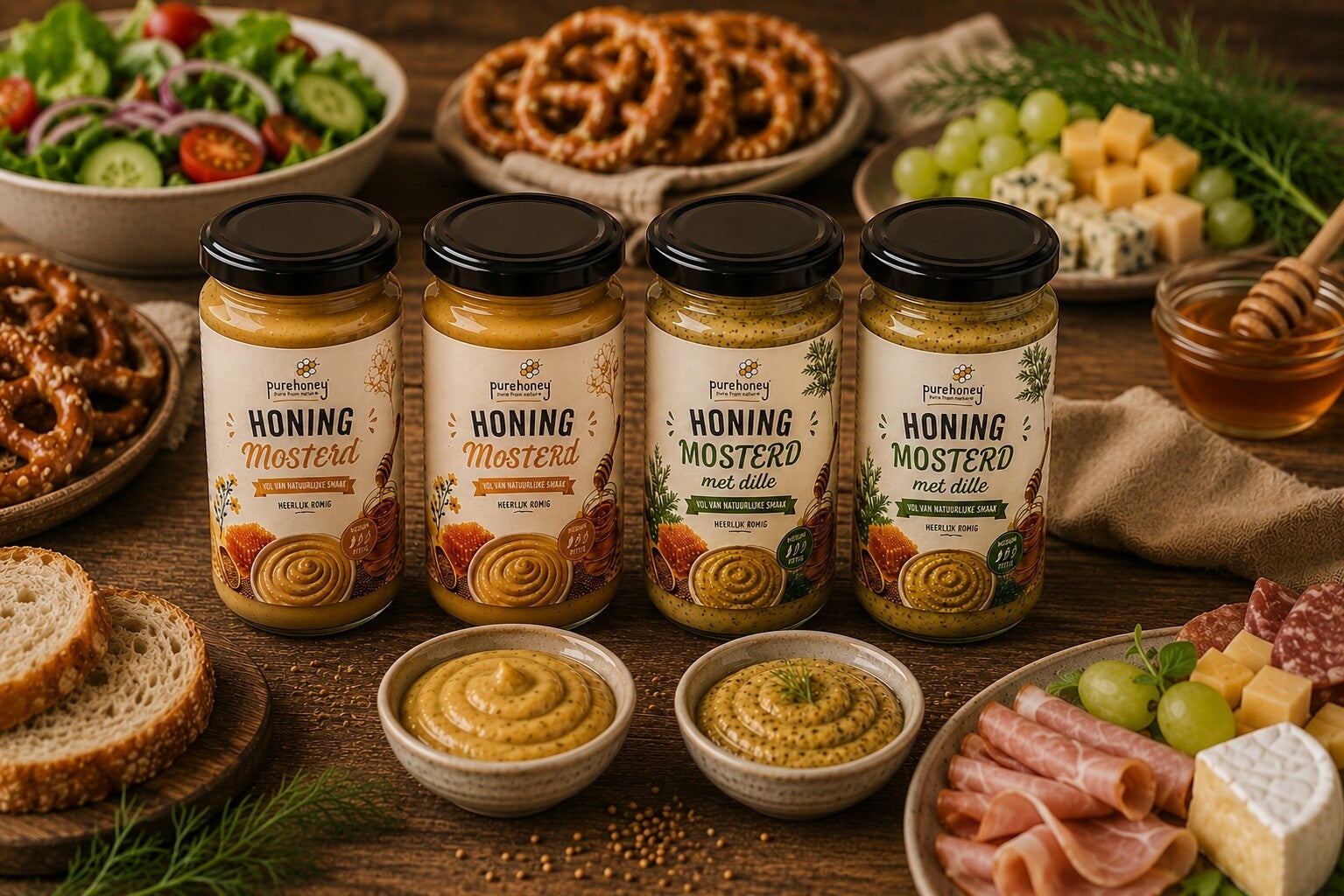 Honing mosterd collectie - Pure Honey