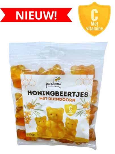 Honingbeertjes met duindoorn (100g) ⭐⭐⭐⭐⭐
