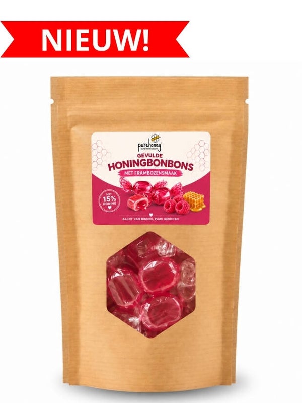 Gevulde honingbonbons met frambozensmaak (150g) ⭐⭐⭐⭐⭐