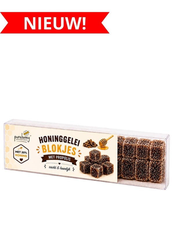 Honinggeleiblokjes met propolis (150g) ⭐⭐⭐⭐⭐