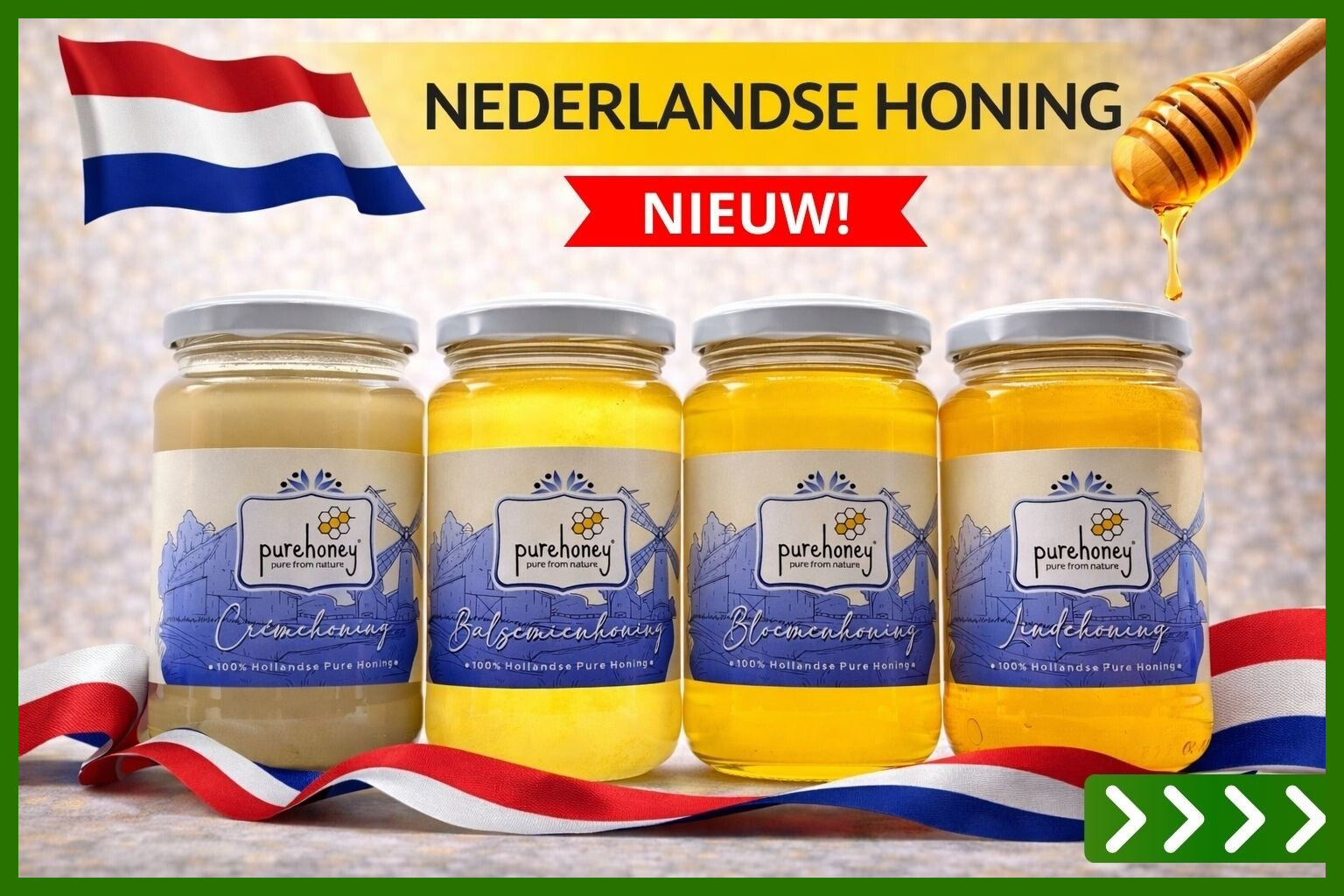 Nederlandse honing - Pure Honey
