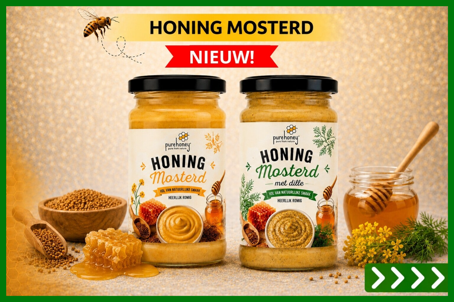 Honing mosterd - Pure Honey
