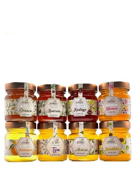 Proefpakket met Griekse honing XL (8x280g) ⭐⭐⭐⭐⭐