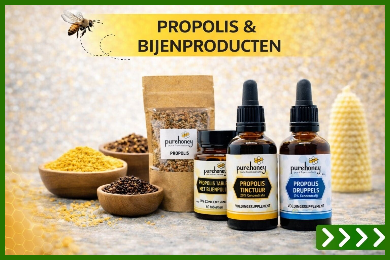 Bijenproducten - Rauwe honing - Pure Honey
