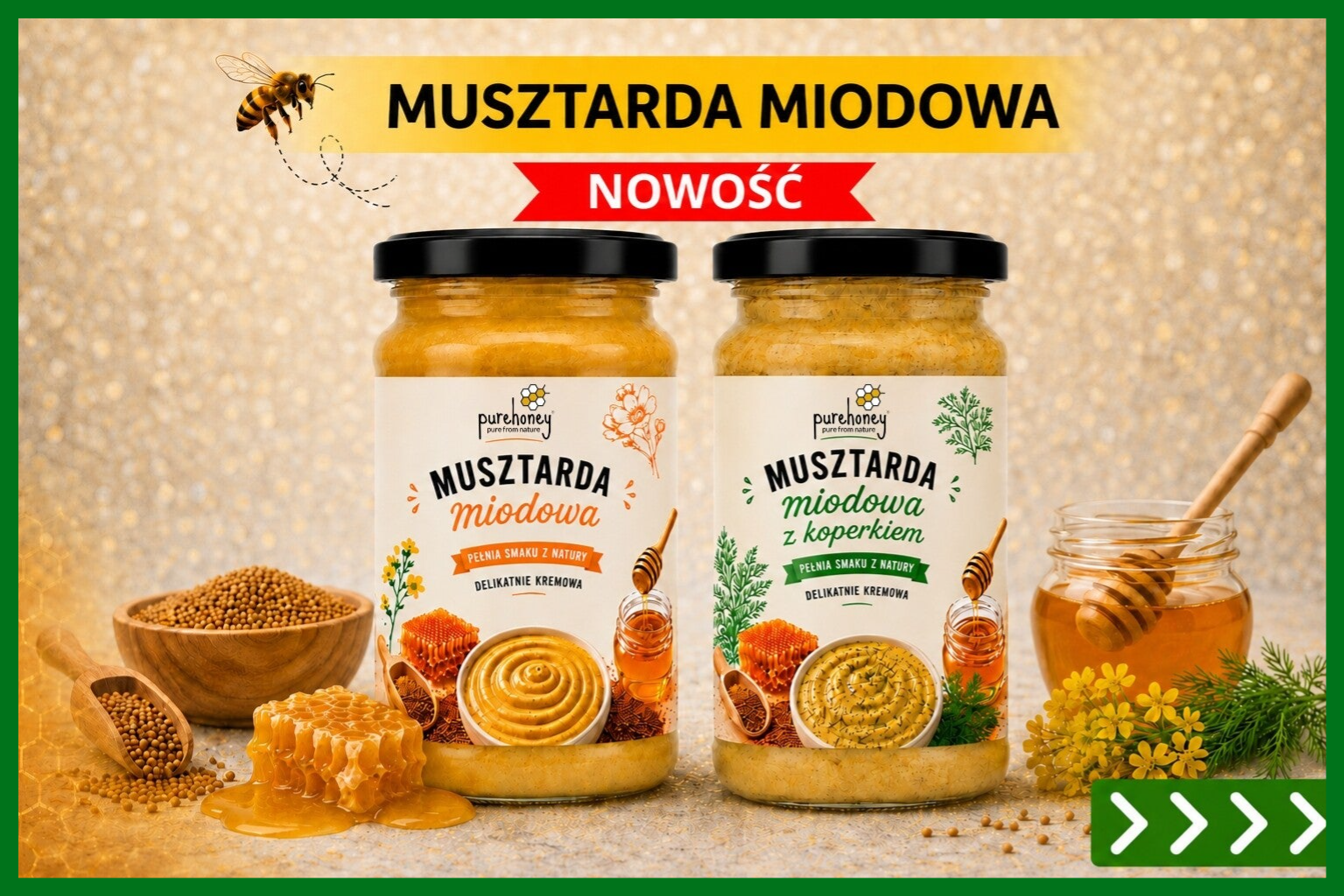 Musztarda miodowa - Pure Honey