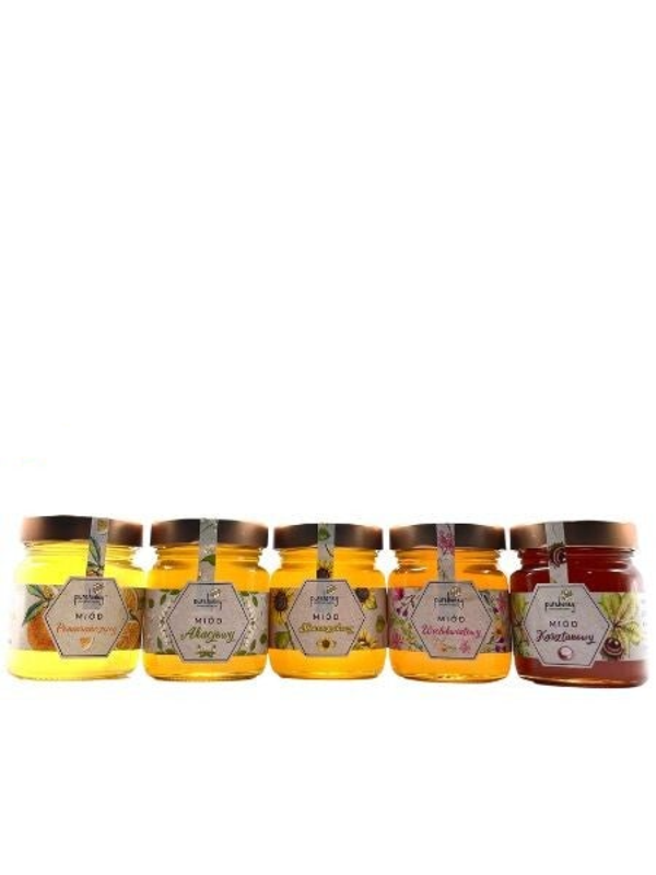 Pakiet startowy greckich miodów (5x280g) ⭐⭐⭐⭐⭐
