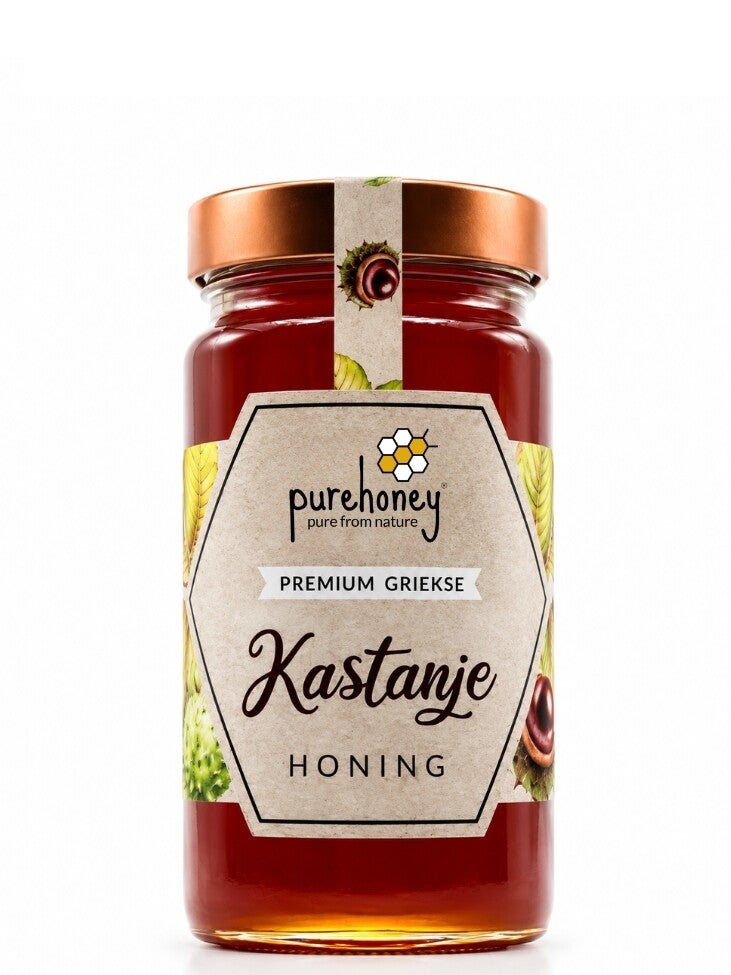 Griekse Kastanjehoning XL (800g) ⭐⭐⭐⭐⭐
