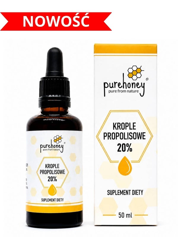Krople propolisowe 20% (50ml)  ⭐⭐⭐⭐⭐