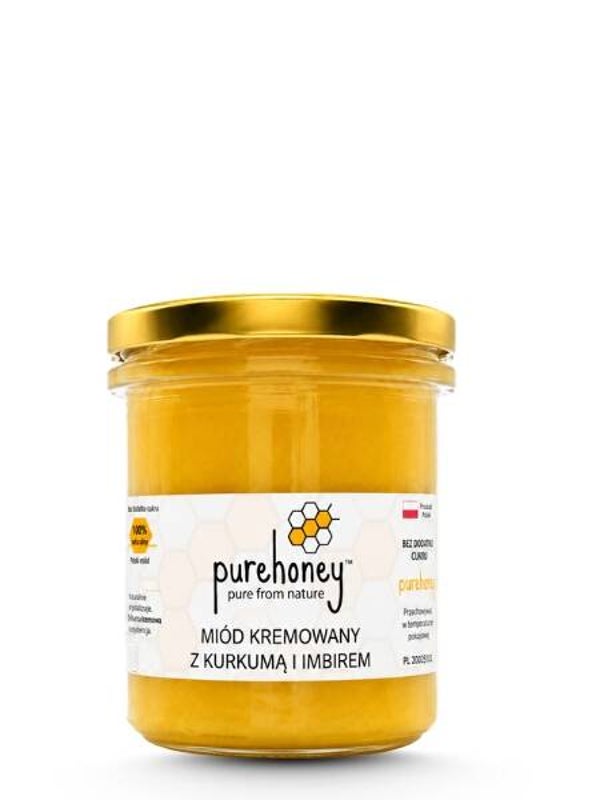 Miód z kurkumą i imbirem (400g) ⭐⭐⭐⭐⭐