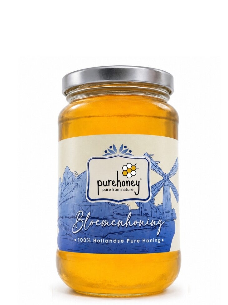 Nederlandse Bloemenhoning (450g) ⭐⭐⭐⭐⭐