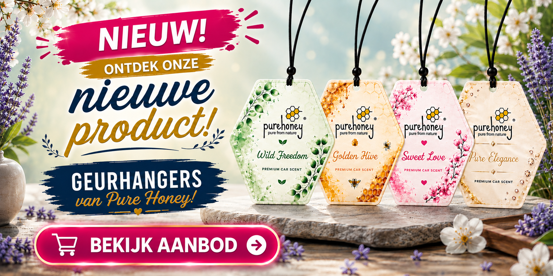 Geurhangers Pure Honey