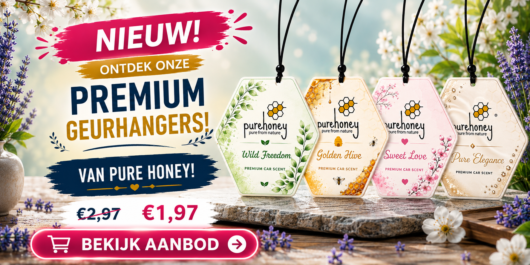 Geurhangers Pure Honey