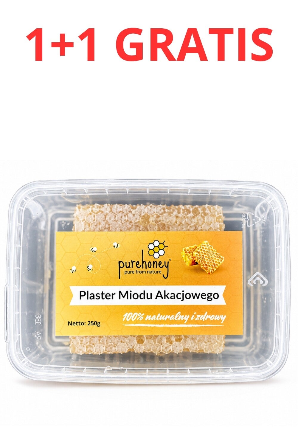 Plaster miodu akacjowego (220-260g) ⭐⭐⭐⭐⭐