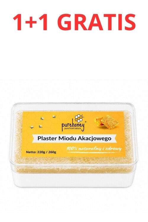 Plaster miodu akacjowego (220-260g) ⭐⭐⭐⭐⭐