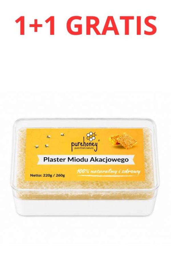 Plaster miodu akacjowego (220-260g) ⭐⭐⭐⭐⭐
