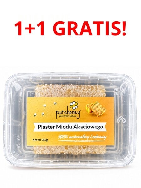 Plaster miodu akacjowego (220-260g) ⭐⭐⭐⭐⭐