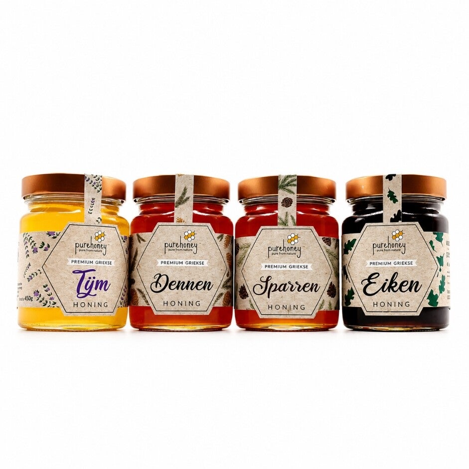 Proefpakket met Griekse honing (4x280g) ⭐⭐⭐⭐⭐