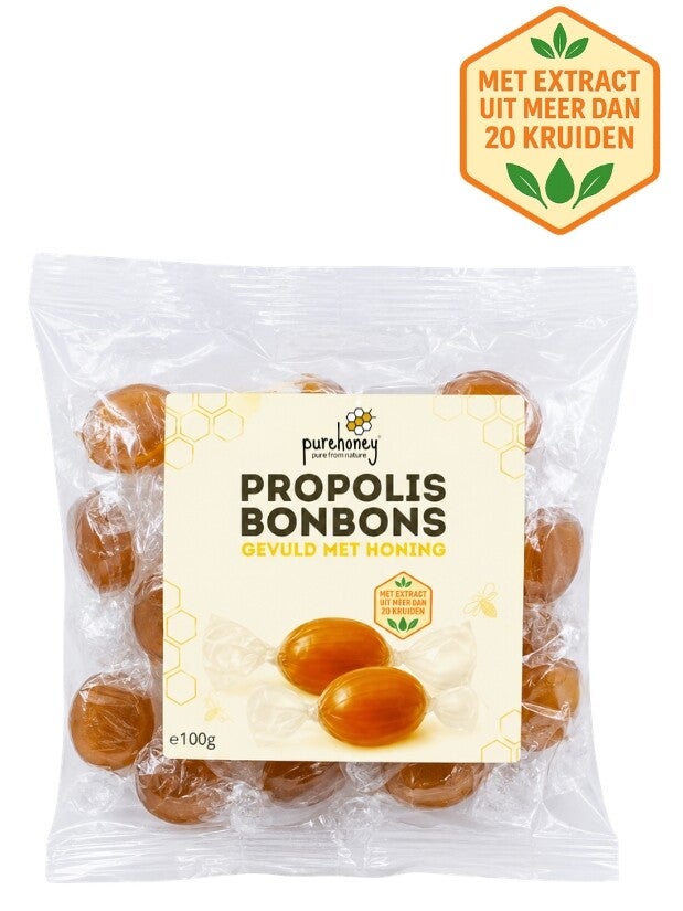 Propolis bonbons gevuld met honing (100g) ⭐⭐⭐⭐⭐