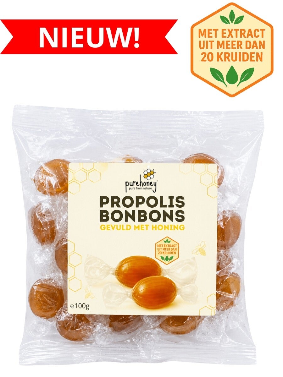 Propolis bonbons gevuld met honing (100g) ⭐⭐⭐⭐⭐