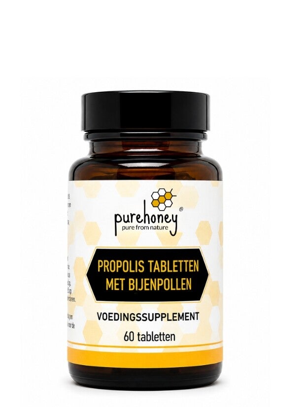 Propolis tabletten met bijenpollen (60 stuks) ⭐⭐⭐⭐⭐