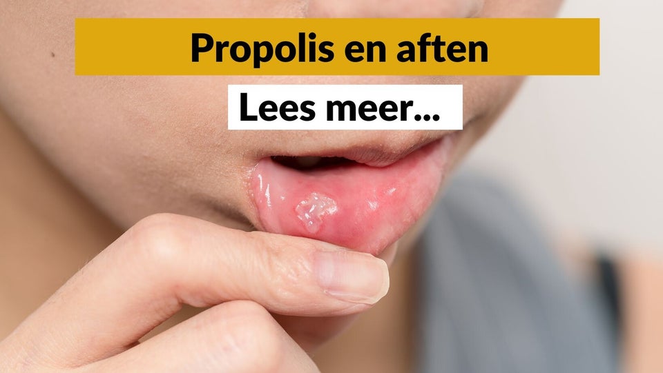 Propolis tegen aften? Pure Honey