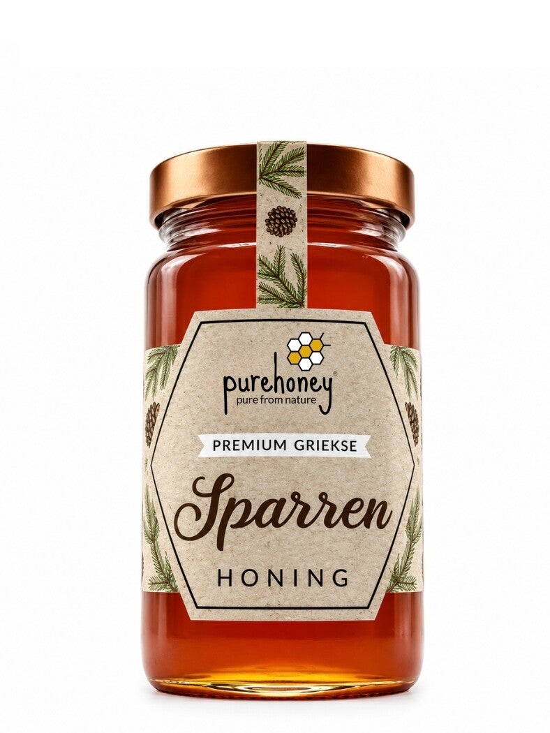 Griekse Sparrenhoning XL (800g) ⭐⭐⭐⭐⭐
