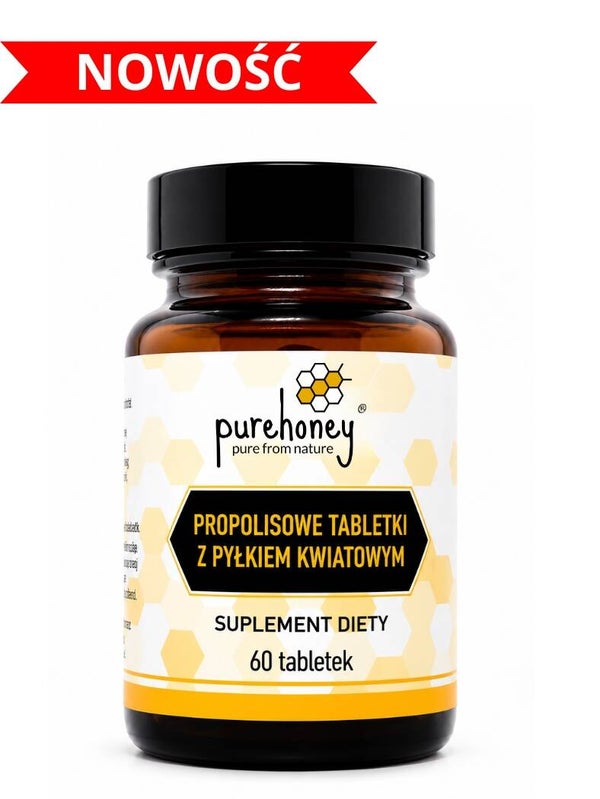 Propolisowe tabletki z pyłkiem kwiatowym (60 stuks) ⭐⭐⭐⭐⭐