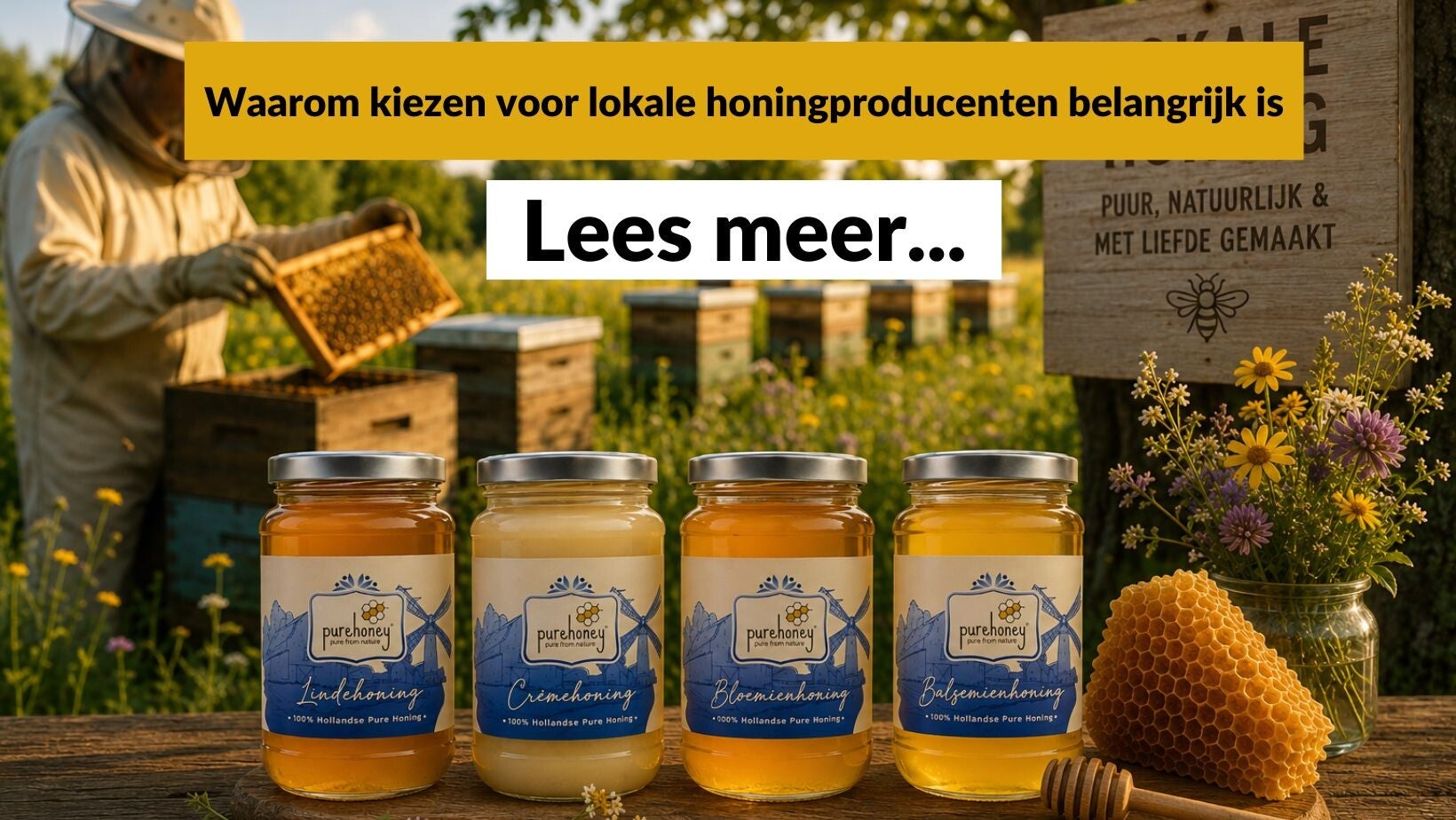 Lokale honing - Pure Honey